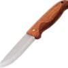 EKA Knives EKA Nordic A10, 4" Sandvik 12C27 Stainless Drop Point Blade. Checkered Oiled Bubinga Wood Handle