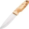 EKA Knives EKA Nordic W11, 4 3/8" 12C27 Stainless Drop Point Blade, Curly Birch Handle