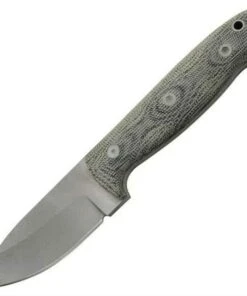 Entrek Badger, Black Canvas Micarta Handle, w/ Black Kydex Sheath