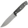 Entrek Bravo, 9 1/4" Overall, Black Micarta Handle