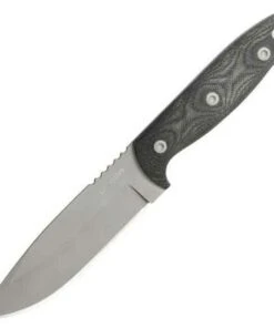 Entrek Bravo, 9 1/4" Overall, Black Micarta Handle