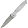 Entrek Counter Strike Folder, 4 3/8" Blade, Silver Aluminum Handle