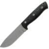 Entrek Javalina, Fixed Blade, Black Canvas Micarta Handles, w/ Black Kydex Sheath