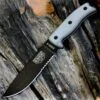 ESEE Knives ESEE Model 6 Combo Edge, Rounded Pommel, Black Sheath w/ Clip Plate