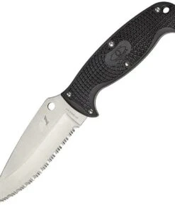 Spyderco Knives Spyderco FB24SBK2 Jumpmaster 2, 4.5" H-1 Steel Spyderedge, FRN Handles