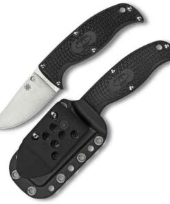 Spyderco Knives Spyderco Enuff FB31CPBK Clip Point, VG-10 Steel, Plain Edge