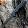 SOG Salute Folder, Hardcased Black 8Cr13MoV Clip Point, G10 Handle