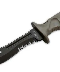 Fox Knives USA Fox Combat Survival Knife, N690Co Steel, Forprene Handle