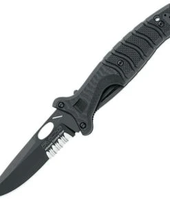 Fox Knives USA FOX Knives Advance Rescue & Combat Diver Knife, N690Co, Black G-10 Handle
