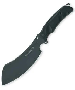 Fox Knives USA FOX Knives Panabas Fixed Blade, N690Co, Black Forprene Handle, With Survival Kit