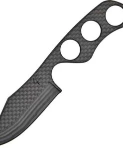 Fred Perrin Le Bowie Carbone Neck Knife, Carbon Fiber Construction Blade, Skeletonized Handle