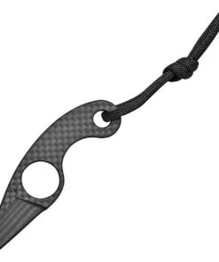 Fred Perrin La Griffe Mini Neck Knife, Carbon Fiber Construction Blade, Skeletonized Handle