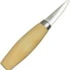 Mora Knives Wood Carving 120 Fixed Blade, Carbon Steel, Birch Wood Handle