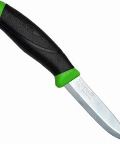 Mora Knives Green Companion Fixed Blade, SS Blade, Rubber Handle
