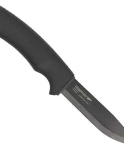 Mora Knives Tactical Fixed Blade, Carbon Steel, Black Rubber Handle