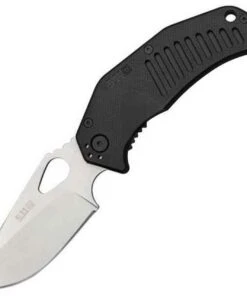 5.11 Tactical 51066 LMC Recurve, Modified Clip, 3.25" AUS-8 Plain Blade, Black FRN Handle