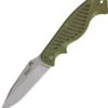 5.11 Tactical 51080 CS2 Spearpoint, 3.75" AUS-8 Combo Blade, Green FRN Handle
