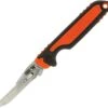Gerber Vital 7.2 in. Fixed Blade, Replaceable 60 Razor Blades, Orange Rubber Handles, Nylon Sheath