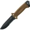 Gerber LMF II Infantry, Tan Handle, Black Blade, Combo Edge