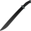 Kershaw Knives Kershaw 1074 Camp 18, 18" 65Mn Powdercoated Fixed Blade, Rubber Overmold Handle