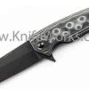 Hogue EX02 3.375" Flipper, Tactical Tanto Blade with G-Mascus Gray G-10 Handles