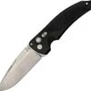 Hogue EX-03 Drop Point, Black Handle, Plain Edge
