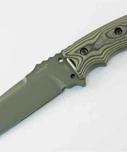 Hogue 5 1/2" EX-F01 Fixed Blade, A2, Green G-Mascus G-10 Handle