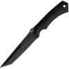 HTM Randall King Desert Enforcer Fixed Blade, Tanto Point , Black Plain Edge