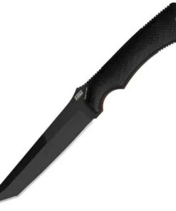 HTM Randall King Desert Enforcer Fixed Blade, Tanto Point , Black Plain Edge