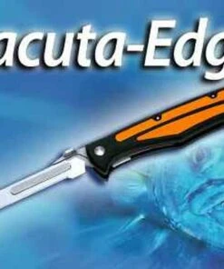 Havalon Baractua-EDGE Folding Fillet Knife, w/ Replaceable Blades & Black Nylon Sheath