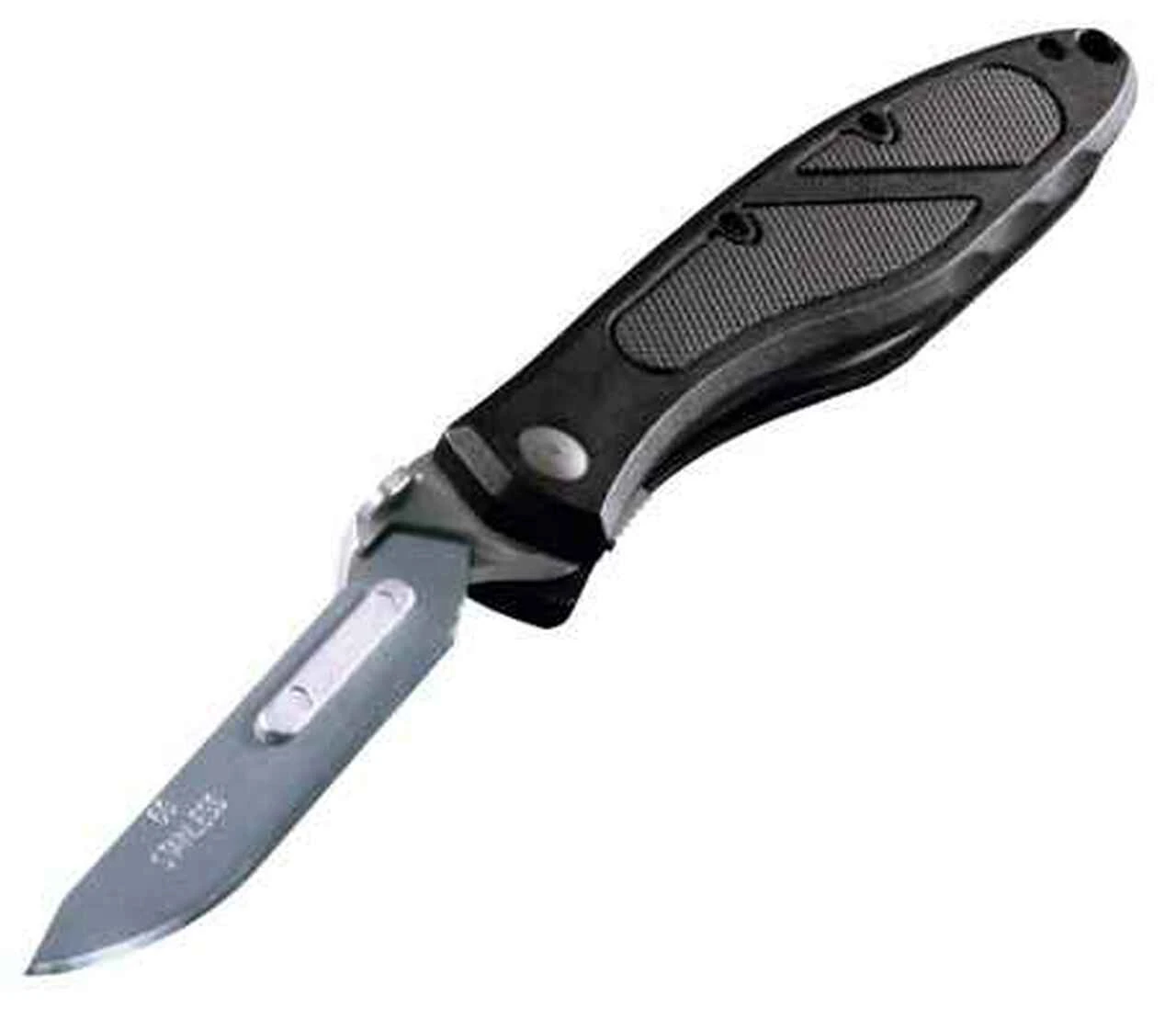 Havalon Piranta-Z Skinner, Black Zytel Handle, w/ Black Nylon Sheath 1 Havalon Piranta-Z Skinner, Black Zytel Handle, w/ Black Nylon Sheath