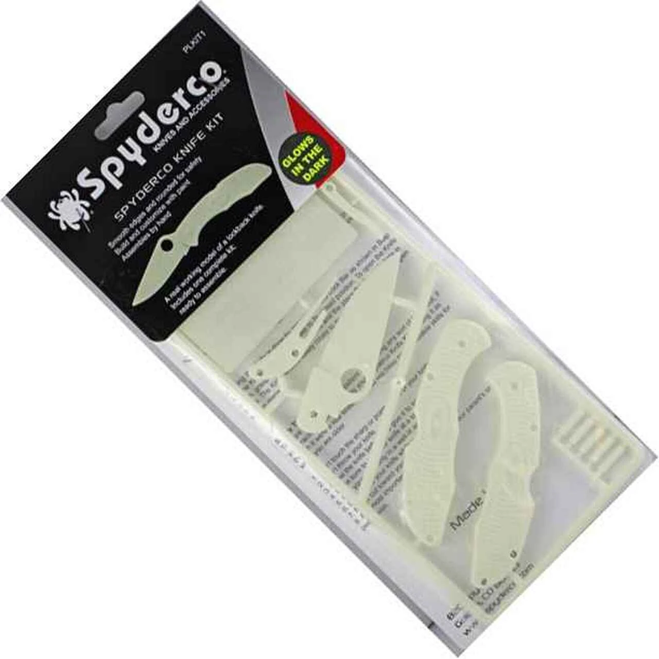 Spyderco Knives Spyderco PLKIT1, Glow In The Dark Plastic Knife Kit, Lockback, Ages 7+ 1 Spyderco Knives Spyderco PLKIT1, Glow In The Dark Plastic Knife Kit, Lockback, Ages 7+