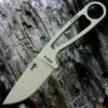 ESEE Knives ESEE IZULA Knife, Desert Tan, Concealed Carry Knife, Clip Plate