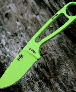 ESEE Knives ESEE IZULA Knife, Venom Green, Concealed Carry Knife, Clip Plate