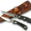 Knives of Alaska Jaeger & Cub Combo Set, Suregrip Handles, w/ Leather Sheath