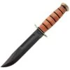 Ka-Bar USMC Presentation Grade, Brass/Gold Plated, w/ Leather Sheath