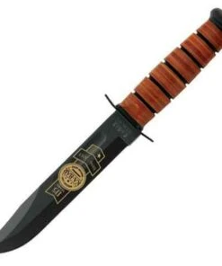 Ka-Bar USN 115th Anniversary Knife, w/ Leather Sheath