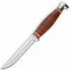 Ka-Bar KA1226 Deluxe Little Fin, 3.62" SS Plain Blade, Leather Handle, Leather Sheath