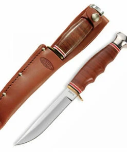 Ka-Bar Working Hunter, Leather Handle, Leather Sheath