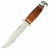 Ka-Bar Marine Hunter, Stacked Leather Handle, Leather Sheath