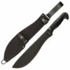 Ka-Bar Cutlass Machete, Black Kraton G, Leather/Cordura Sheath