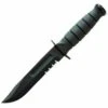 Ka-Bar Ka Bar Short Fighting/Utility Knife, Serrated, with Kydex Sheath , Model 1259