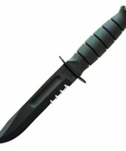 Ka-Bar Ka Bar Short Fighting/Utility Knife, Serrated, with Kydex Sheath , Model 1259