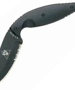 Ka-Bar Large TDI, Zytel Handle, Part Serrated, Plastic Sheath