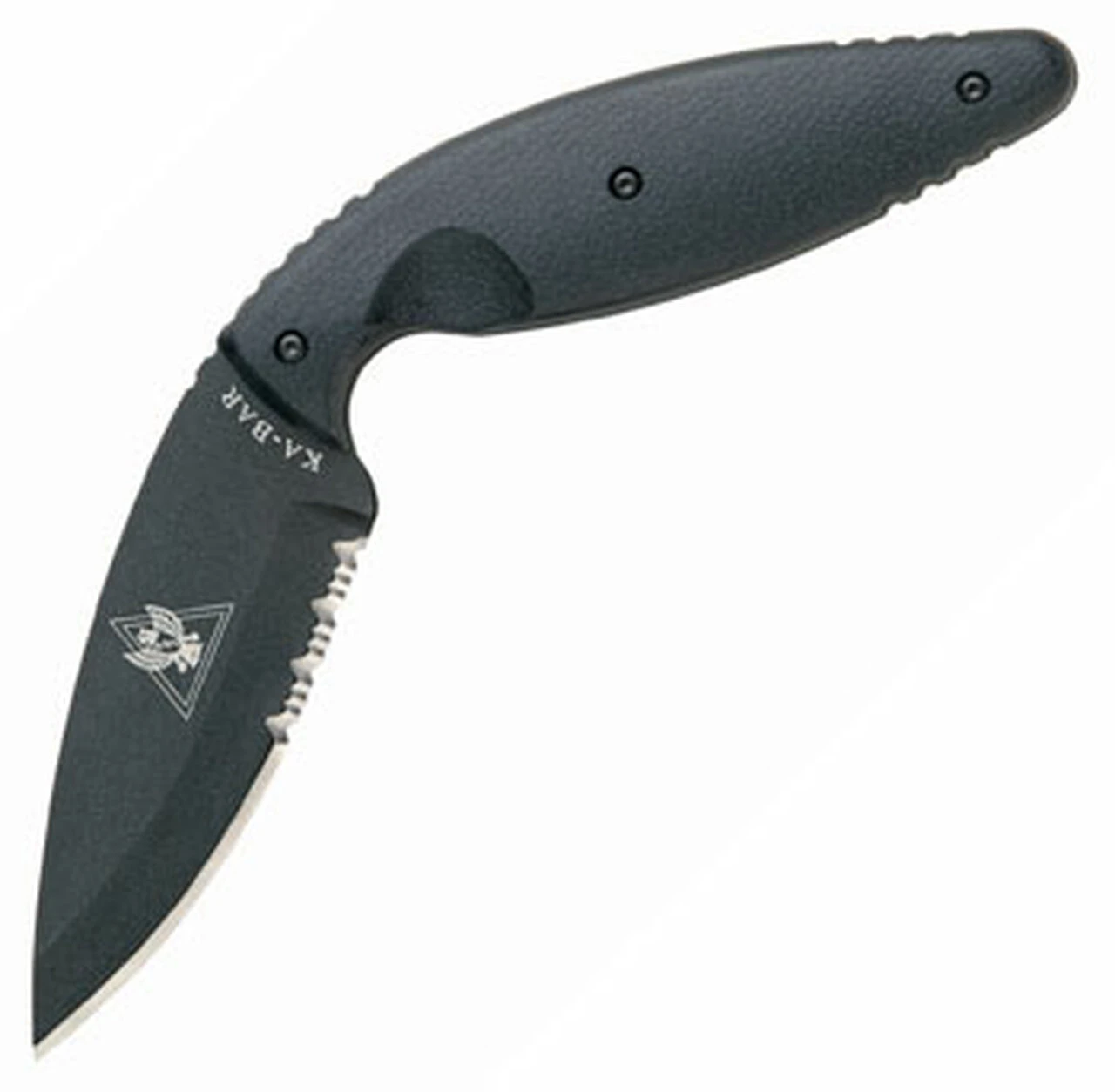 Ka-Bar Large TDI, Zytel Handle, Part Serrated, Plastic Sheath 1 Ka-Bar Large TDI, Zytel Handle, Part Serrated, Plastic Sheath