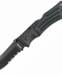Ka-Bar Mule Folder, Zytel Handle, Part Serrated