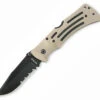 Ka-Bar Mule Folder, Part Serrated, Desert Handle