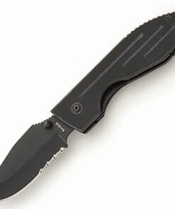 Ka-Bar Warthog Folder II, Black G-10 Handle, Black Blade, ComboEdge