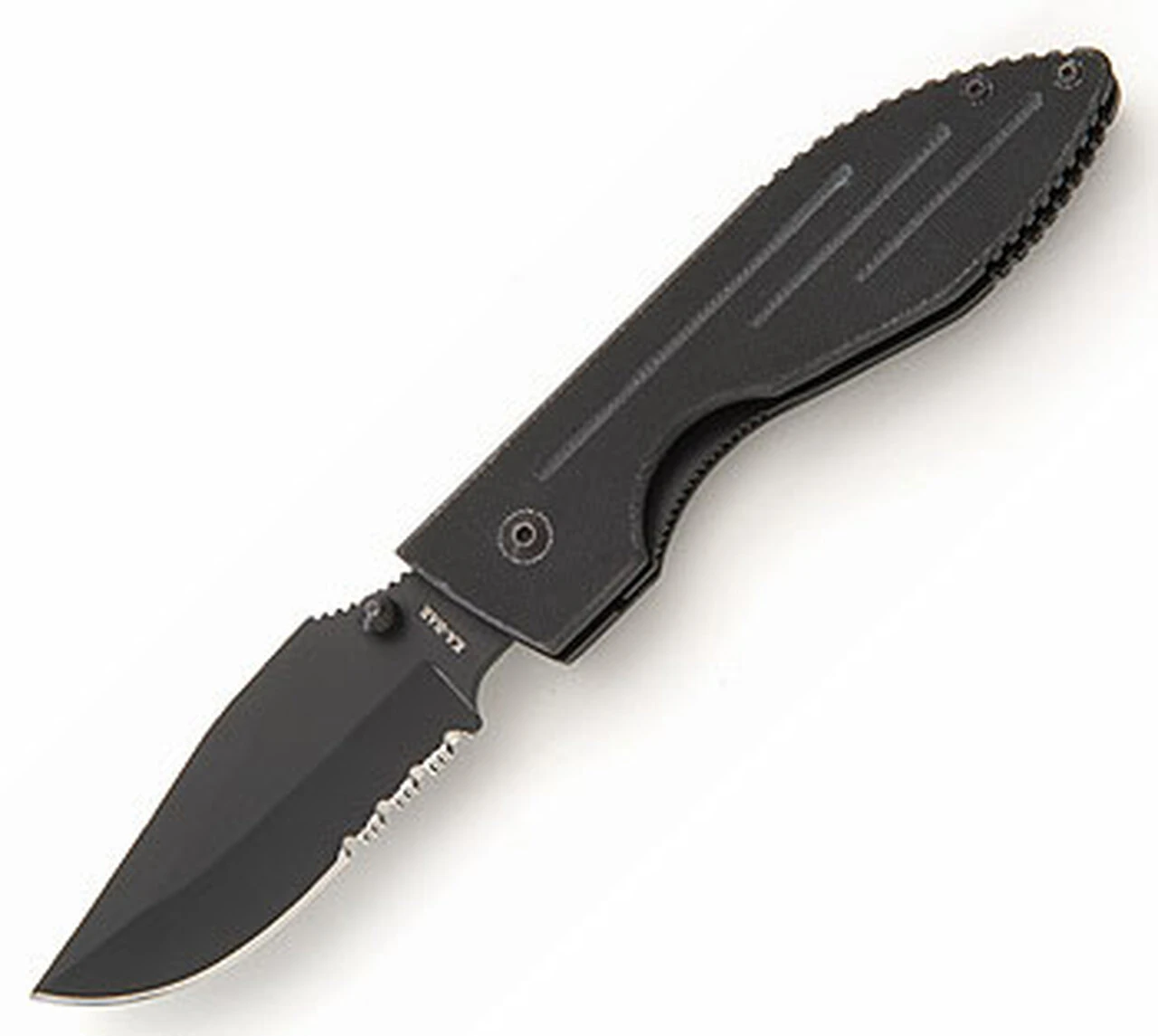 Ka-Bar Warthog Folder II, Black G-10 Handle, Black Blade, ComboEdge 1 Ka-Bar Warthog Folder II, Black G-10 Handle, Black Blade, ComboEdge