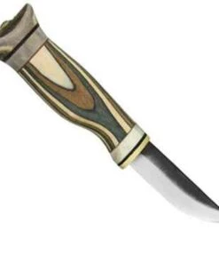 Kero Knives Kero Inari, Curly Birch and Reindeer Antler Handle, 3 in. High Carbon Steel Blade